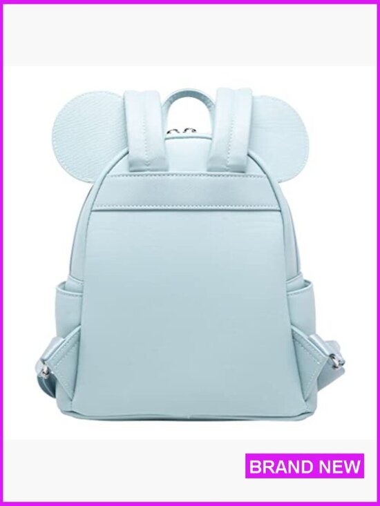 Mini Backpack Faux Leather Quilted Studs Elegant Chic Daypack Travel main image 4
